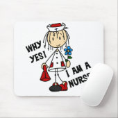 Waarom ik een verpleegster ben muismat (Met muis)