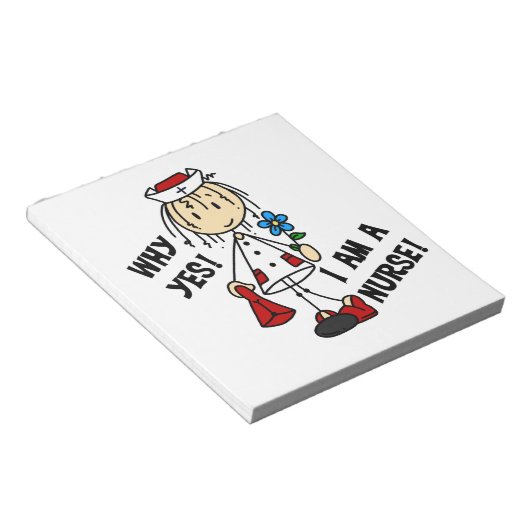 Waarom ik een verpleegster ben notitieblok (Schuin)