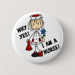 Waarom ik een verpleegster ben ronde button 5,7 cm