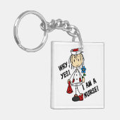 Waarom ik een verpleegster ben sleutelhanger (Voorkant Links)