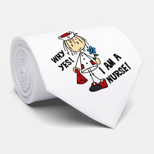 Waarom ik een verpleegster ben stropdas (Opgerold)
