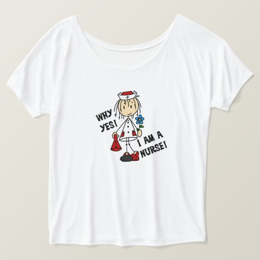 Waarom ik een verpleegster ben t-shirt (Design voorkant)