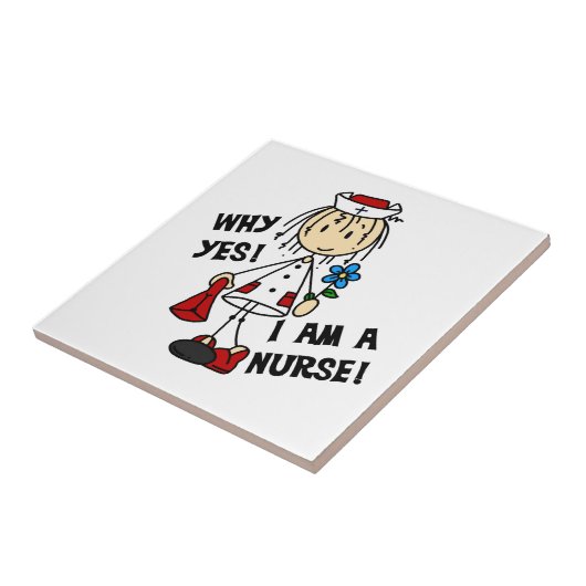 Waarom ik een verpleegster ben tegeltje (Zijkant)