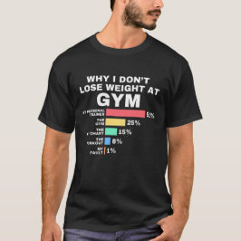 Waarom ik geen gewicht verlies Grappige sportschoo T-shirt