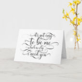 Waarom ik je nodig heb - Grappig bruidsmeisje voor Kaart (Gele Bloem)