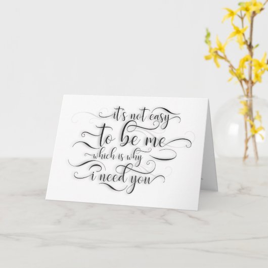 Waarom ik je nodig heb - Grappig bruidsmeisje voor Kaart (Gele Bloem)