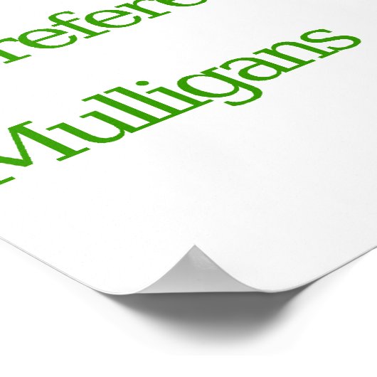 Waarom ik van Golf hou Poster (Hoek)