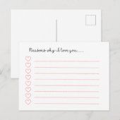 Waarom ik van je hou........... briefkaart (Voorkant / Achterkant)