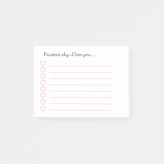 Waarom ik van je hou........... post-it® notes (Voorkant)