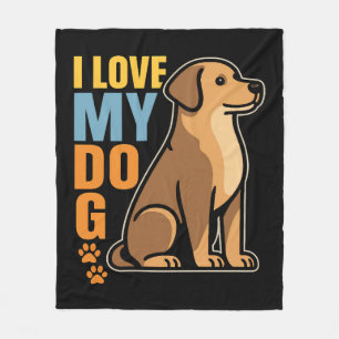 Waarom ik van mijn hond hou - Hartverwarmend Desig Fleece Deken