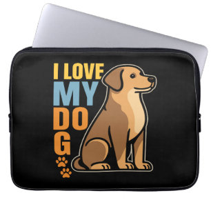 Waarom ik van mijn hond hou - Hartverwarmend Desig Laptop Sleeve