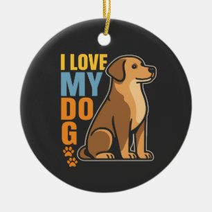 Waarom ik van mijn hond houd � Hartverwarmend ontw Keramisch Ornament