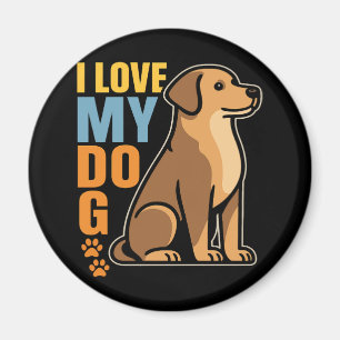 Waarom ik van mijn hond houd � Hartverwarmend ontw Magneet