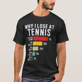 Waarom ik verlies bij Tennis Humor Tennisser Lover T-shirt