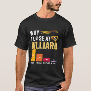 Waarom ik verlies met biljart Pool speler biljart  T-shirt