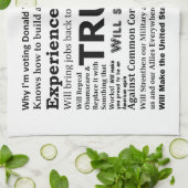 Waarom ik voor Donald Trump stem Theedoek (Gevouwen)