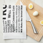 Waarom ik voor Donald Trump stem Theedoek (Quarter Fold)