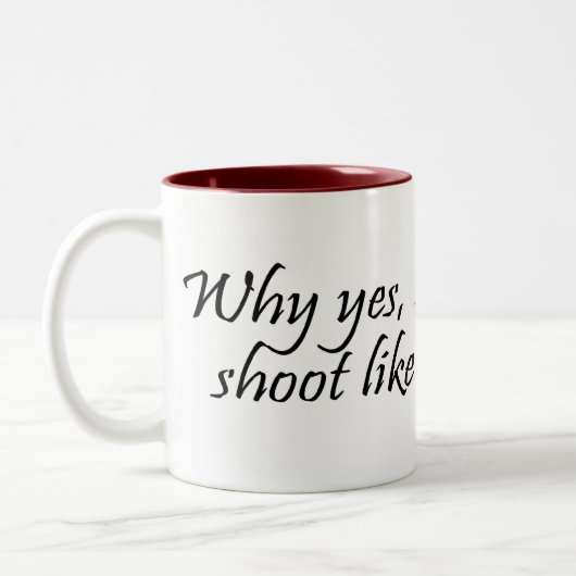 Waarom ik wel als een Mok van een meisje schiet (Links)