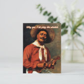 Waarom ik wel de Ukulele Card speel Briefkaart (Staand voorkant)