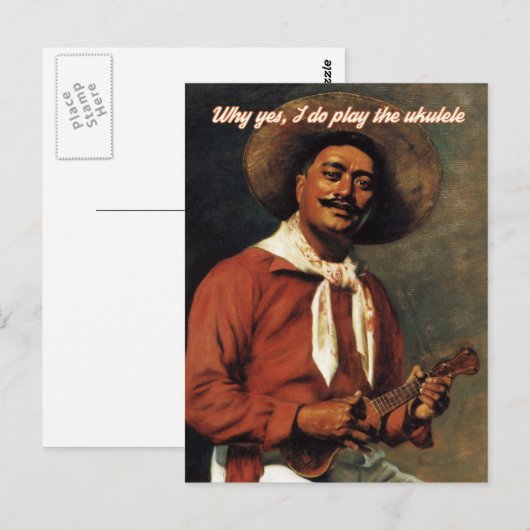 Waarom ik wel de Ukulele Card speel Briefkaart (Voorkant / Achterkant)
