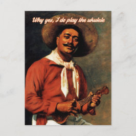 Waarom ik wel de Ukulele Card speel Briefkaart