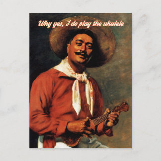 Waarom ik wel de Ukulele Card speel Briefkaart