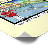 Waarom is Chicken Cross Road niet? Funny Poster (Hoek)