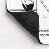 Waarom is de Handtekening van de Doctor leesbaar? Muismat (Hoek)