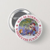 WAAROM IS HET NORMAAL? RONDE BUTTON 5,7 CM (Voorkant /achterkant)