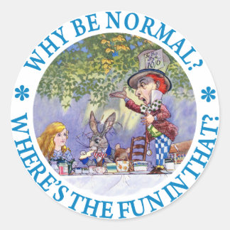 WAAROM IS HET NORMAAL? WAAR BLIJFT DE VLOOT ERIN? RONDE STICKER