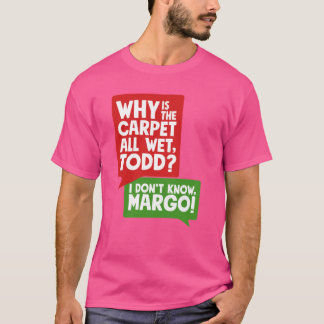 Waarom is het tapijt helemaal nat rare vriend t-shirt