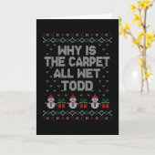 Waarom is het tapijt helemaal nat, Todd? Kaart (Gele Bloem)