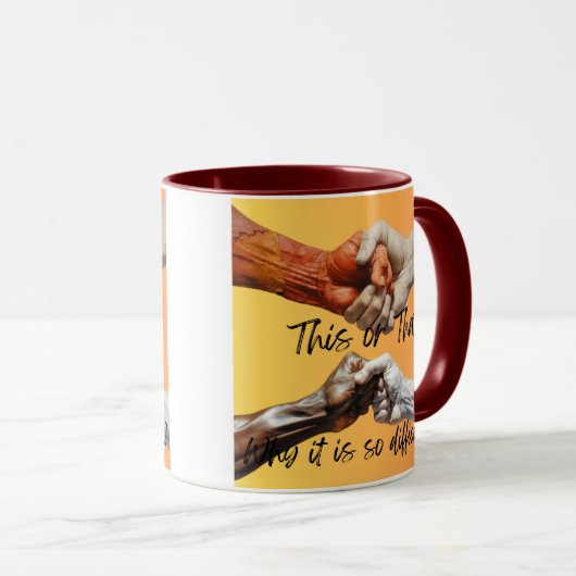 Waarom is het zo moeilijk? mok (Voorkant rechts)