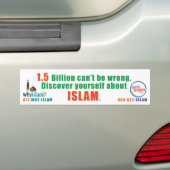 waarom-islam-bumper bumpersticker (Op auto)