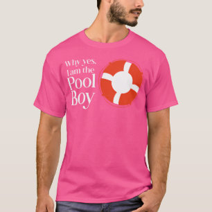 Waarom ja ik ben de Pool Boy Grappig Zwemmen T-shirt