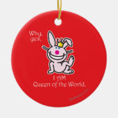 Waarom ja keramisch ornament (Voorkant)