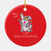 Waarom ja keramisch ornament (Achterkant)