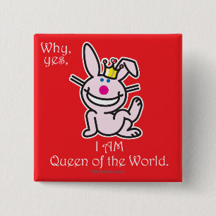 Waarom ja vierkante button 5,1 cm