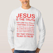 Waarom Jezus stierf T-shirt (Voorkant)