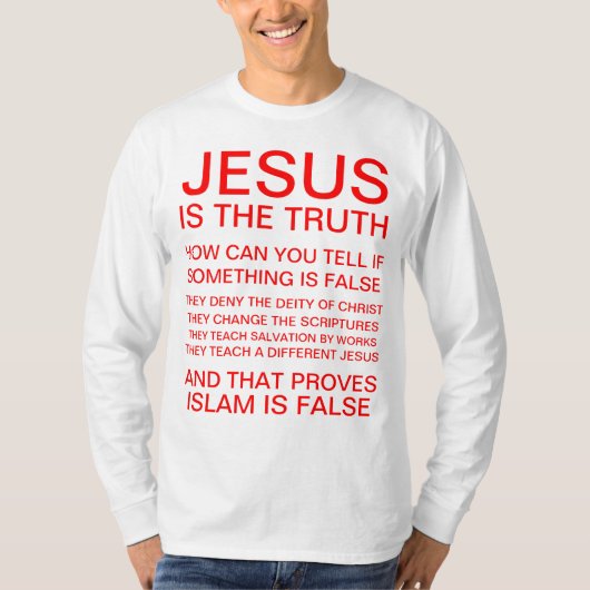 Waarom Jezus stierf T-shirt (Voorkant)