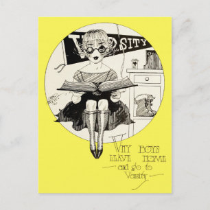 Waarom jongens naar huis gaan en naar ras gaan briefkaart