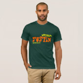 WAAROM JUSTIN? SHIRT (Voorkant volledig)