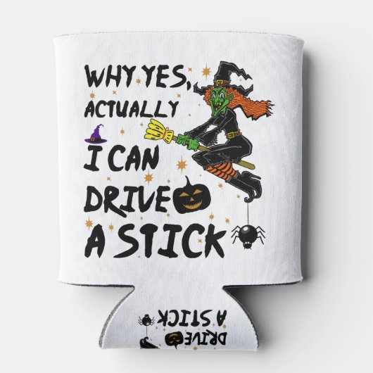 Waarom kan ik eigenlijk een kleine grappige heks b blikjeskoeler (Achterkant)