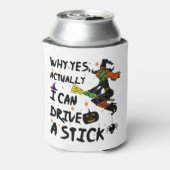 Waarom kan ik eigenlijk een kleine grappige heks b blikjeskoeler (Blikje Achterkant)