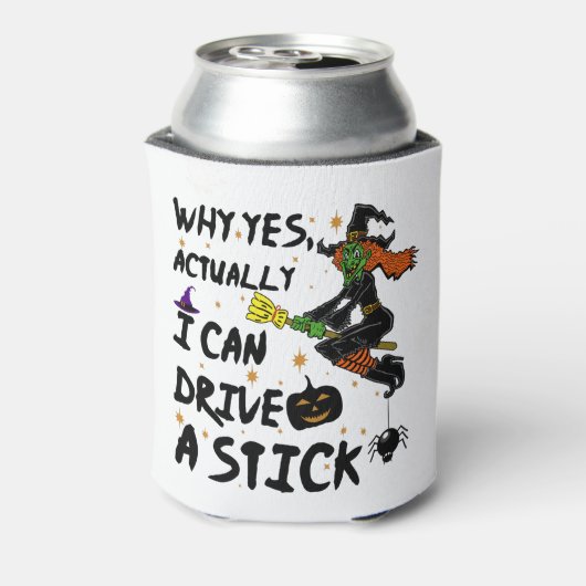 Waarom kan ik eigenlijk een kleine grappige heks b blikjeskoeler (Blikje Achterkant)