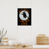 Waarom kan ik eigenlijk een kleine grappige heks b poster (Keuken)