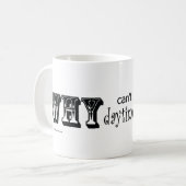 Waarom kan ik niet gewoon overdag slapeloosheid he koffiemok (Voorkant links)