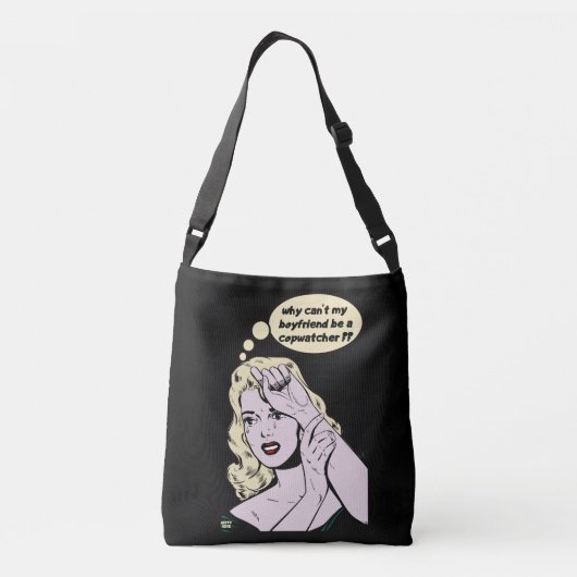 "WAAROM KAN MIJN BOYFRIEND NIET EEN KOPWATCHER ZIJ CROSSBODY TAS (Achterkant)