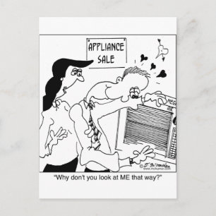 Waarom kijk je niet zo naar me? briefkaart