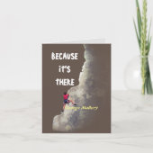 Waarom klimmen? - Omdat het er is Kaart (Voorkant)